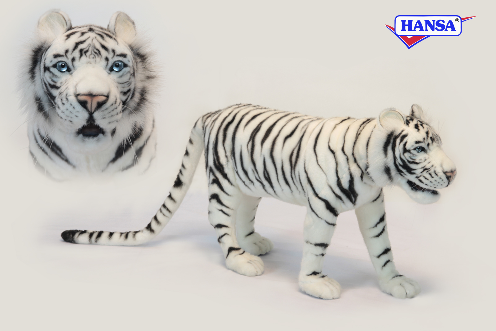 6273-White Tiger Standing 68cm.L – Hansa Creation Inc.