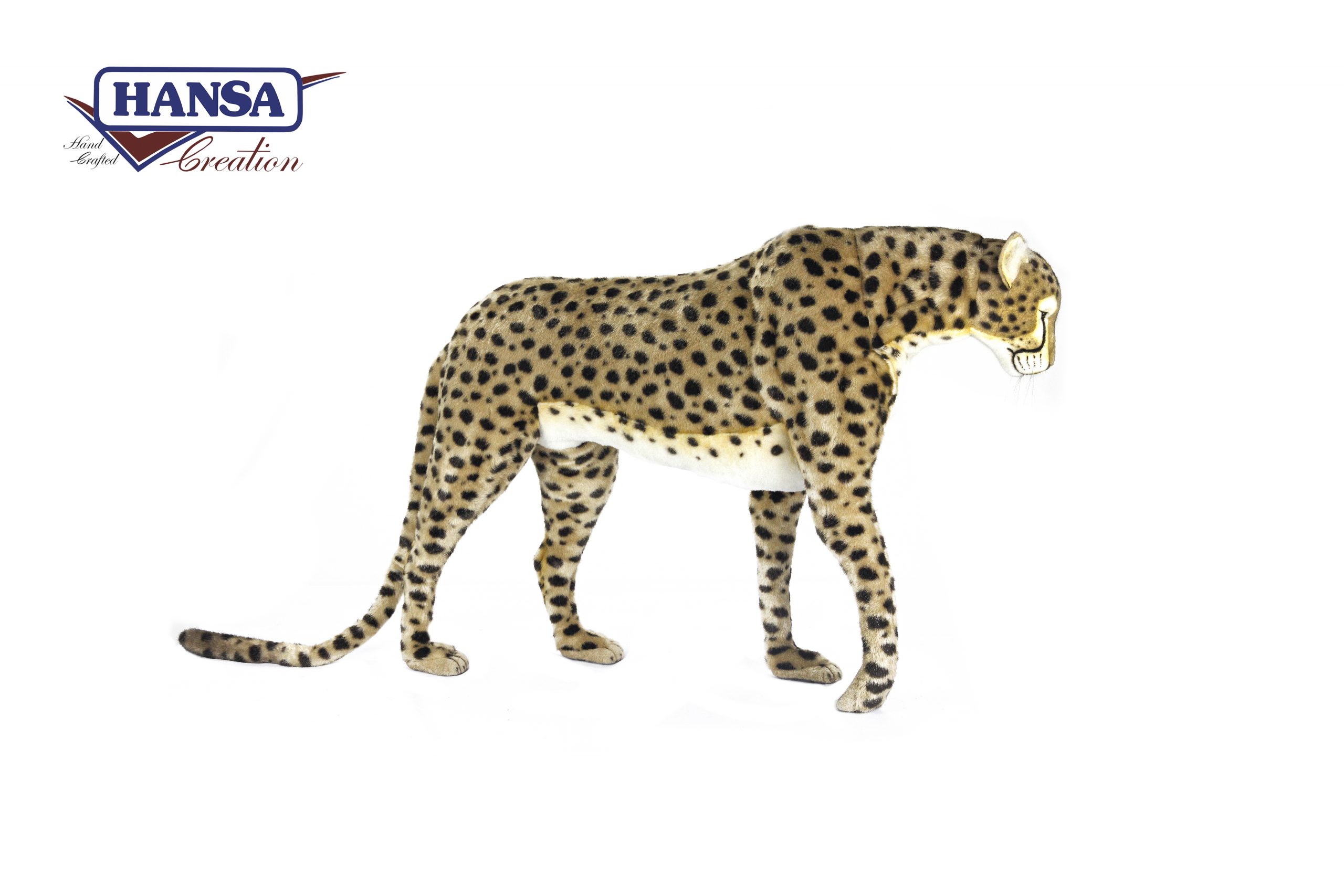 6544-Cheetah Jacquard Standing  – Hansa Creation Inc.